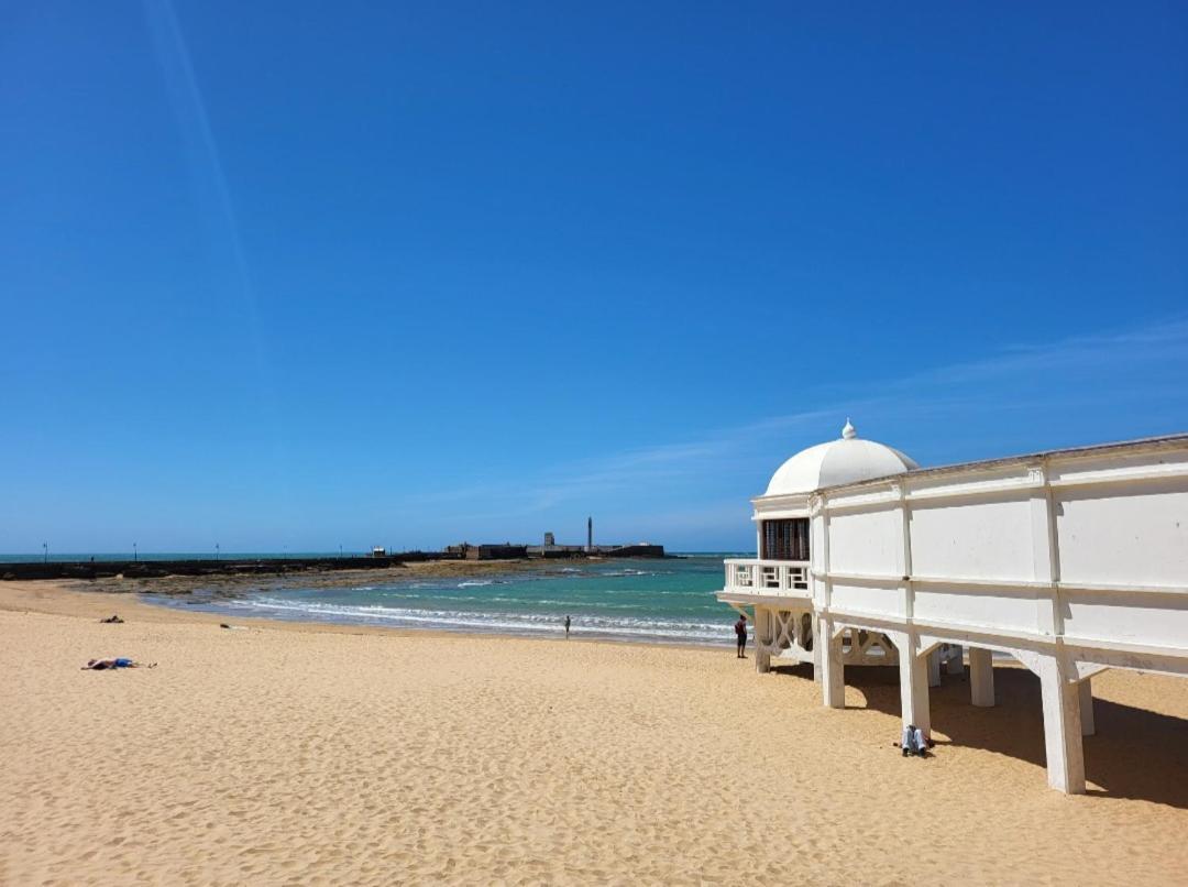 Cadiz Playa La Caleta Terraza Con Barbacoa Διαμέρισμα Εξωτερικό φωτογραφία